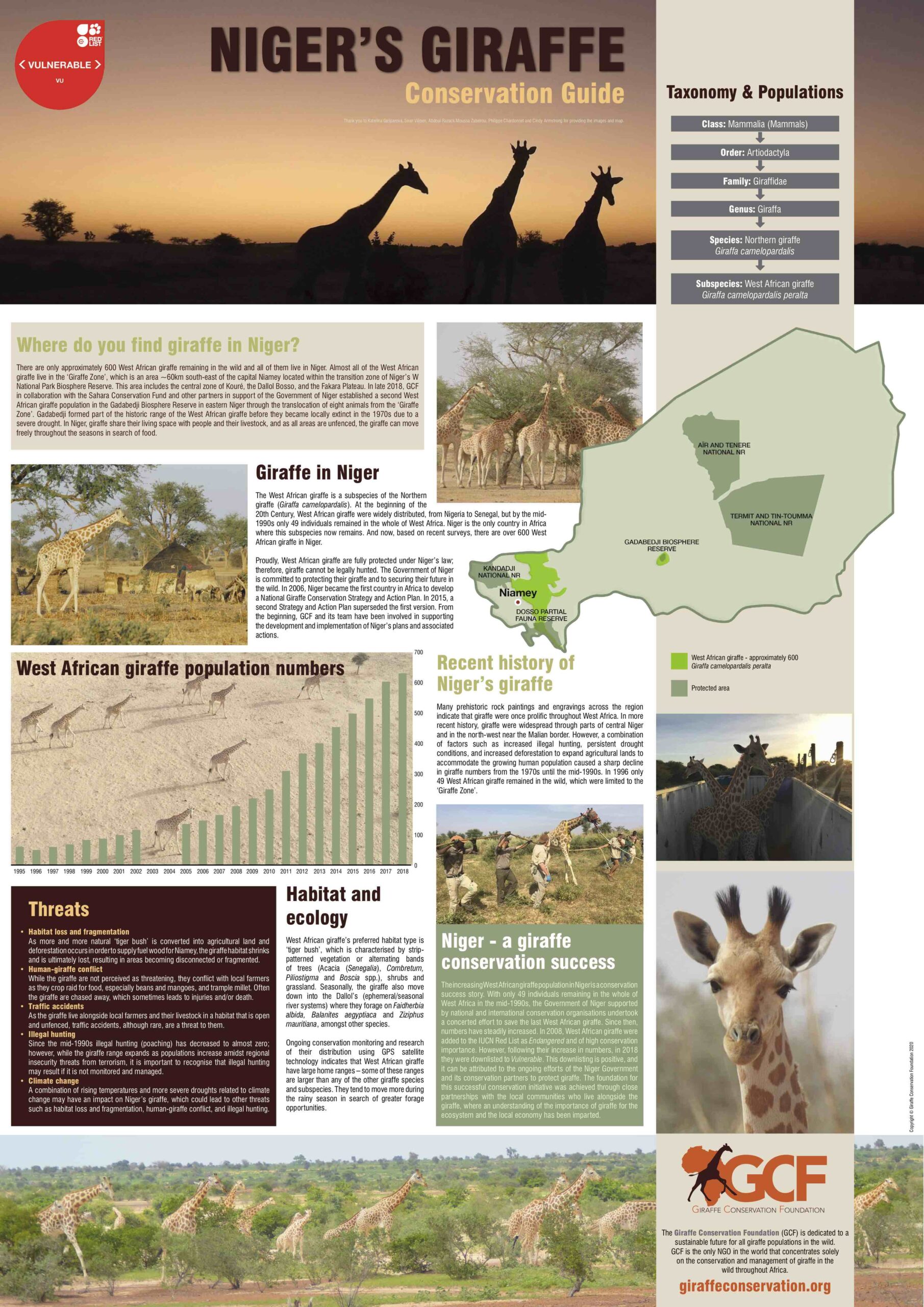 Poster: Niger’s Giraffe – Conservation Guide