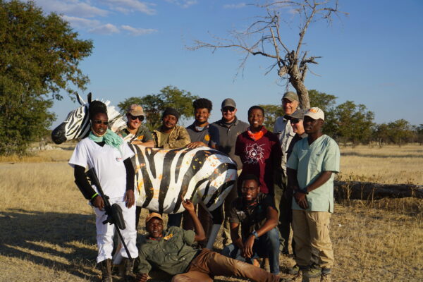 Wildlife Vet Course 2022 - Participants and lecturers at Etosha Heights PR, Namibia © GCF