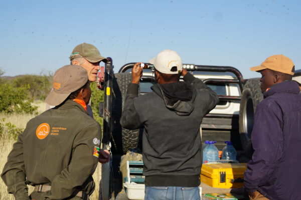 Wildlife Vet Course 2022 - Procedure prep at Etosha Heights PR, Namibia © GCF